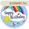 Szivrvny Happy Birthday Rainbow flia lufi 46 cm (WP)