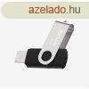 HIKSEMI Pendrive 8GB M200S "Rotary" USB 2.0, Szrk