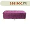 Foot-of-bed Bench DKD Home Decor Aranysrga Lila Fa MDF 115 