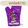 Vicces ednyfog keszty, Happy Halloween, boszorkny, lila