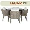 Asztal Kszlet 4 Szkkel Home ESPRIT 90 x 90 x 72 cm MOST 33