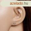 14K fehr arany csillog flbeval - csillog szv, kerek gy
