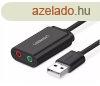 UGREEN 15 cm-es USB kls hangkrtya (fekete)