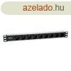 Equip Hlzati Eloszt - 333292 (Schuko, 9 Schuko, Rack 1U, 