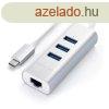 Satechi Type-C 2-in-1 USB Hub with Ethernet Silver