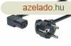 Assmann Power Cord, CEE 7/7 (Typ-F) - C13, 90 angled 1,8m B