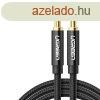 3,5 mm-es mini jack kbel UGREEN AV112, AUX, 2 m (fekete)