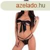 LIVCO CORSETTI FASHION - NOMADE TANGA CROTCHLESS FEKETE