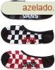 VANS 3 PACK - bokazokni szett CLASSIC SUPER NO SHOW RED-WHIT