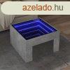 betonszrke vgtelen hats LED-es dohnyzasztal 50x50x30 c