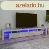 betonszrke TV-szekrny LED lmpkkal 260x36,5x40 cm