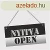 NYITVA-ZRVA OPEN-CLOSED tbla 20x10cm (ezst-fekete)