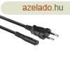 ACT AC3300 Powercord Euro male - C7 female 1,5m Black