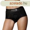 Vibrating Strap-on Brief Black, M?L