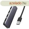 Adapter 4 az 1-ben UGREEN USB Hub 4x USB 3.0 + USB-C (szrke