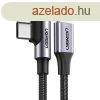 USB-C ? USB-C Ugreen US255 kbel, 3 m, 60 W, ferde (fekete)