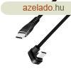 Logilink USB 2.0 Type-C cable C/M 180 to USB-C/M alu 2m Bla