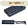 4 az 1-ben PowerBank USB, MicroUSB, Type-C, Lightning kbele