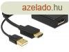 DeLock Adapter HDMI-A male > Displayport 1.2 female Black