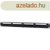 Gembird 24 portos Cat.5e 1U 19" RJ45 Patch Panel