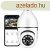 Forgathat Smart Wifi IP kamera, E27 foglalattal