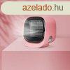 Bewello hordozhat mini lght ventiltor - USB - rzsaszn