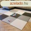 Hab puzzle sznyeg 9db szrke-krm-grafit 180cmx180cm