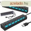 7x USB 2.0 hub port eloszt