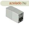 Hama CAT5E FIC Patch hosszabt adapter Silver