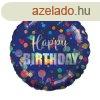 Happy Birthday Iridescent Dots flia lufi 43 cm