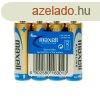 Elem AA ceruza LR6 zsugorflis alkaline 4 db/csomag, Maxell