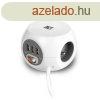 ACT AC2430 Hlzati Eloszt Kapcsolval 3DIN 1,5m White