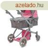 Babakocsi babknak 2v1 Baby Mix pink-grey