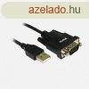 Approx APPC27 USB to serial adapter 0,75m Black