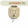 Asztali lmpa DKD Home Decor Fekete Fm Barna Bambusz (30 x 