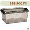 Troldoboz fedllel Antracit Manyag 8,5 L 24 x 16 x 37 cm 