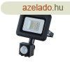 Nedes Led Reflektor 10W 4000K IP65 Fekete Mozgsrzkelvel