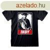 Rvid ujj pl Indiana Jones Indy Fekete Unisex MOST 31479 