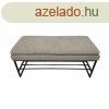 Foot-of-bed Bench DKD Home Decor Fekete Bzs szn Poliszter