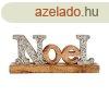 Dekoratv Figura Noel Glitter 6,5 x 10 x 25 cm Ezst szn F