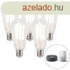 5 db okos E27 halvny-meleg LED lmpa kszlet ST64 7W 806 lm