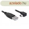 DELOCK kbel USB 2.0 Type-A male > USB Mini-B male 90 fok