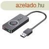 External USB 2.0 audio card Vention CDRBF 1m (black)