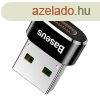 Baseus 3A USB-C?USB-A adapter (fekete)