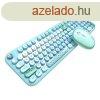 MOFII Lovely 2.4G Wireless Keyboard + Mouse Set (Blue)