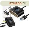 Baseus Square Round 4 az 1-ben hordozhat adapter, 1x USB 3.