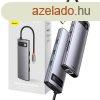 Baseus Metal Gleam Series 8 az 1-ben hub, USB-C - 3x USB 3.0