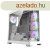 Darkflash DS900 szmtgphz (fehr) 7 ARGB ventiltorok