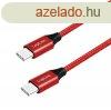 Logilink USB 2.0 Type-C cable C/M to USB-C/M 0,3m Red