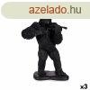 Dekoratv Figura Gorilla Heged Fekete 17 x 41 x 30 cm (3 eg